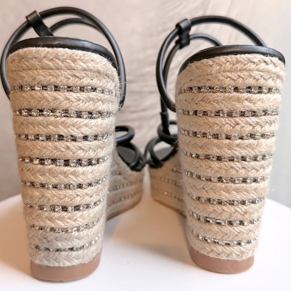🌸NEW YORK & COMPANY🌸 Electra Rhinestone Embedded Wedge Sandal Size: 10 - Picture 11 of 13